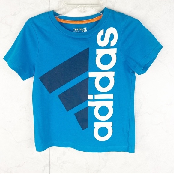 [Adidas] Classic Blue Logo Tee - Picture 1 of 2